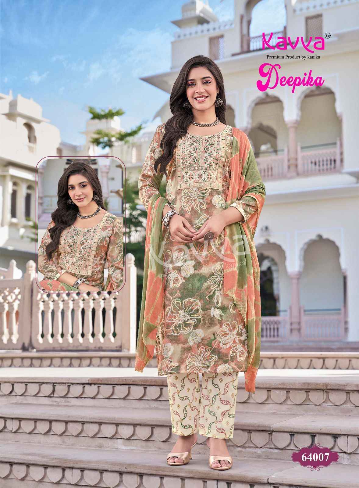 Kavya Deepika Vol-64 Capsule Readymade Suit (10 pcs Catalogue)