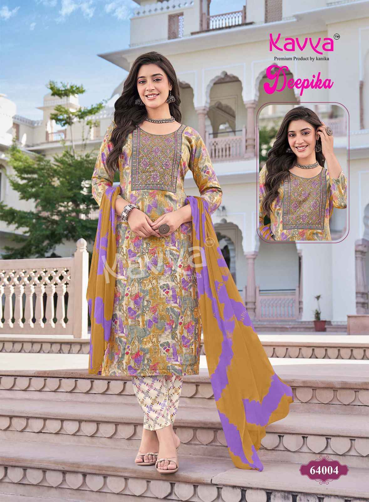 Kavya Deepika Vol-64 Capsule Readymade Suit (10 pcs Catalogue)