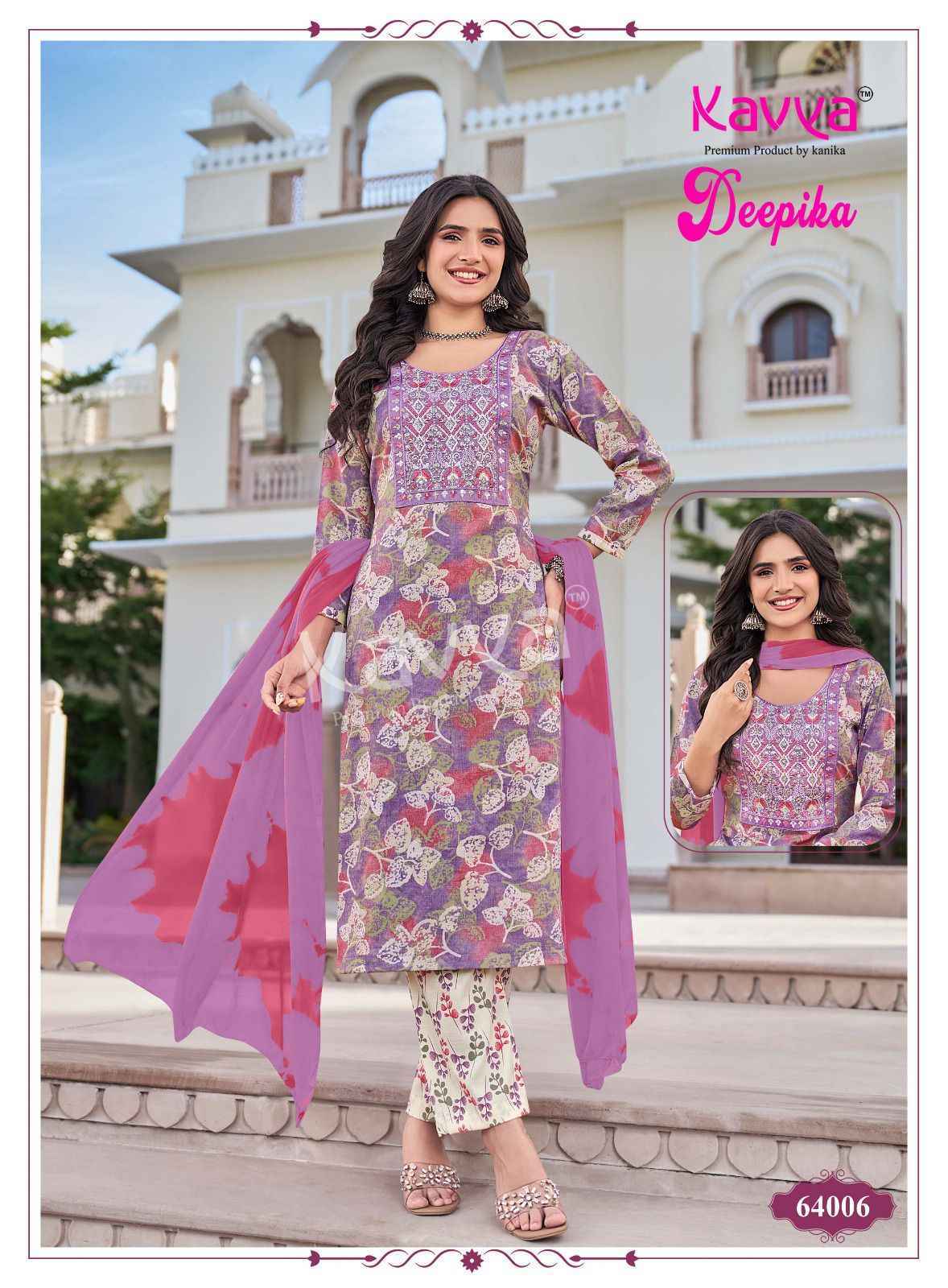 Kavya Deepika Vol-64 Capsule Readymade Suit (10 pcs Catalogue)