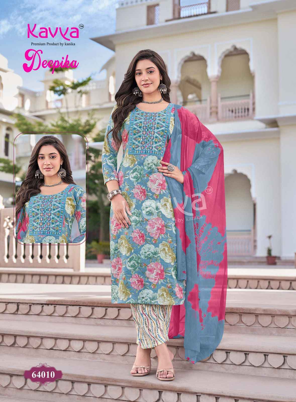 Kavya Deepika Vol-64 Capsule Readymade Suit (10 pcs Catalogue)