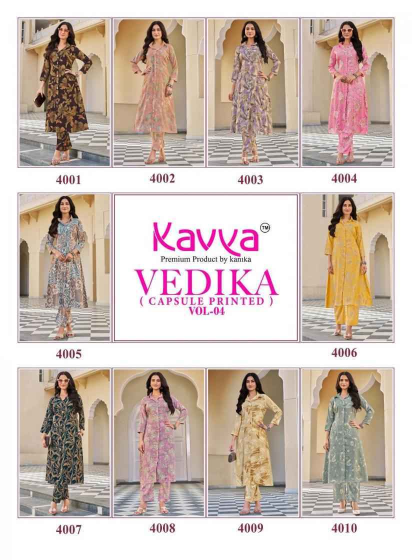 Kavya Vedika Vol-4 Capsule Co Ord Set (10 pcs Catalogue)