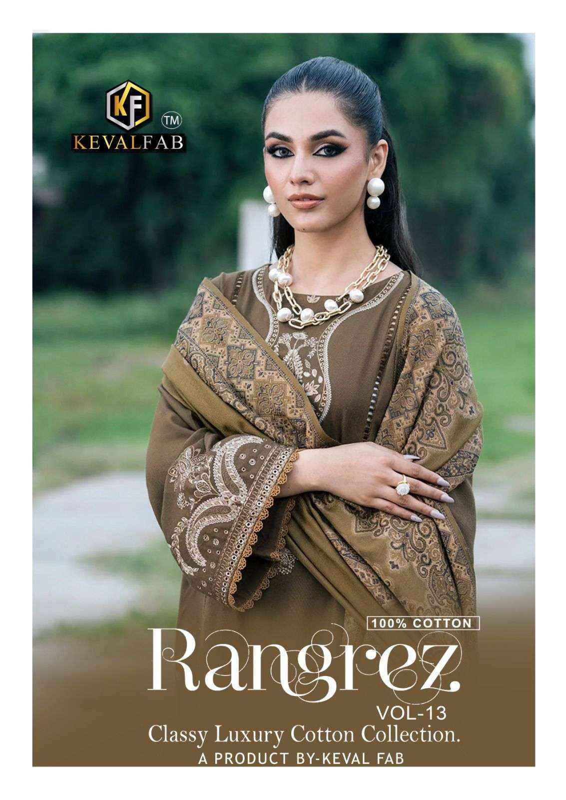 Keval Fab Rangrez Vol-13 Readymade Cotton Dress (6 pcs Catalogue)