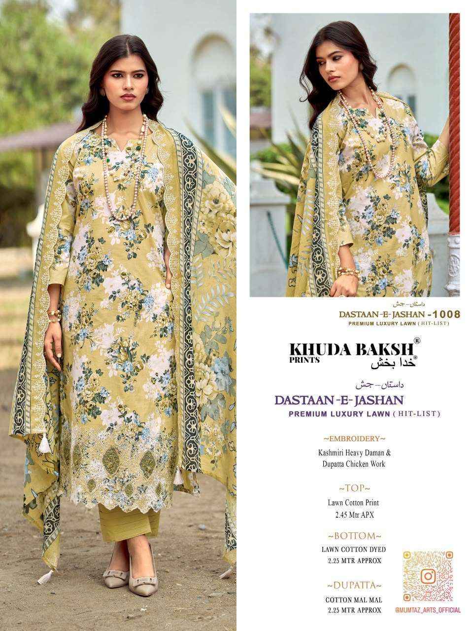 Khudha Baksh Prints Dastaan E Jashan Hit List Lawn Dress Material (6 pcs Cataloge)