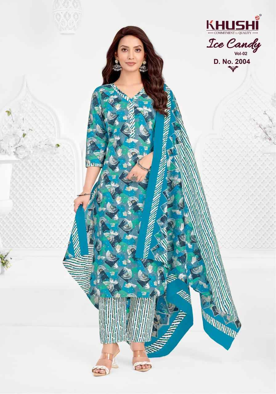 Khushi Ice Candy Vol-2 Cotton Dress Material (12 pcs Catalogue)
