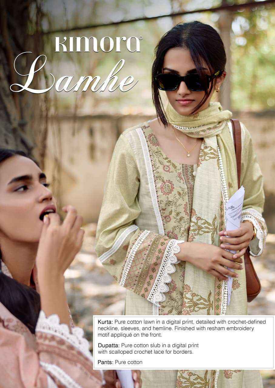 Kimora Lamhe Vol-84 Lawn Cotton Dress Material (4 pcs Catalogue)