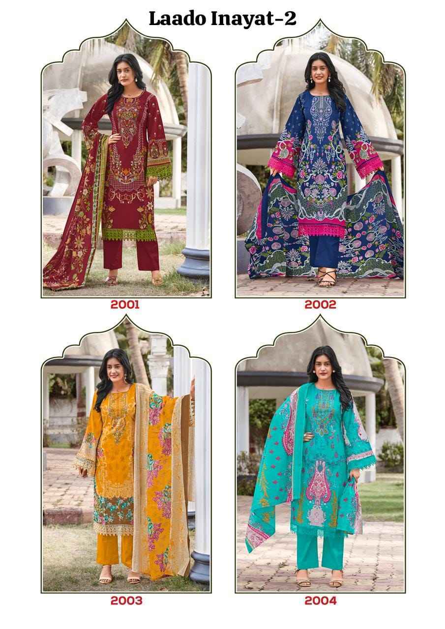 Laado Inayat Vol-2 Cotton Dress Material (8 Pc Catalog)