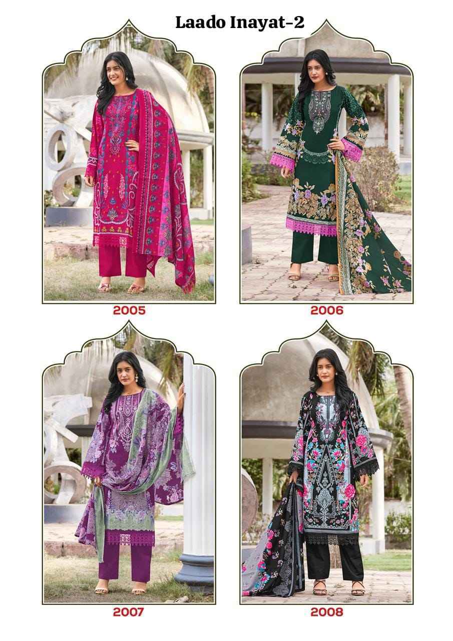 Laado Inayat Vol-2 Cotton Dress Material (8 Pc Catalog)