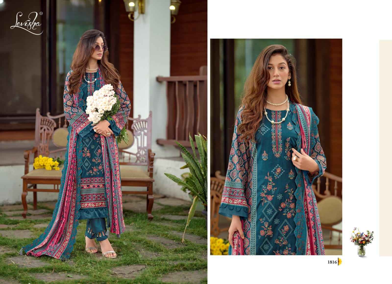 Levisha Madhubala Vol-18 Camric Lawn Cotton Dress Material (6 pcs Catalogue)