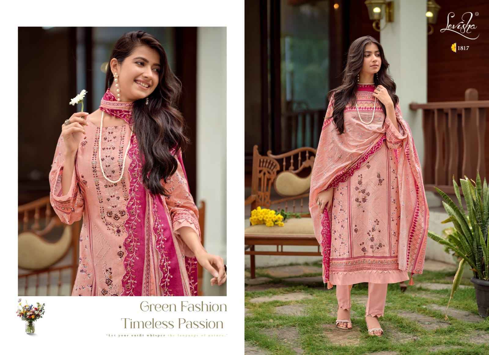 Levisha Madhubala Vol-18 Camric Lawn Cotton Dress Material (6 pcs Catalogue)