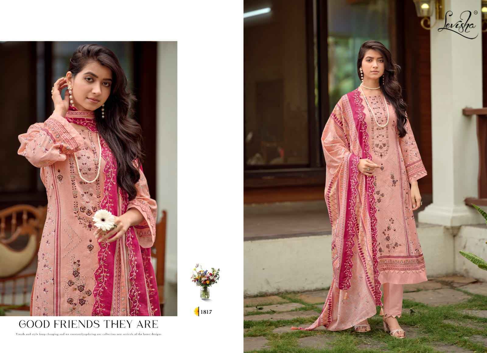 Levisha Madhubala Vol-18 Camric Lawn Cotton Dress Material (6 pcs Catalogue)
