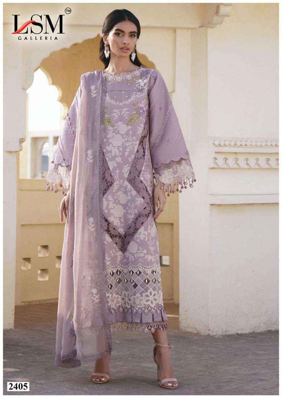 LSM Galleria Parian Dream Vol-24 Readymade Lawn Cotton Dress (6 pcs Catalogue)