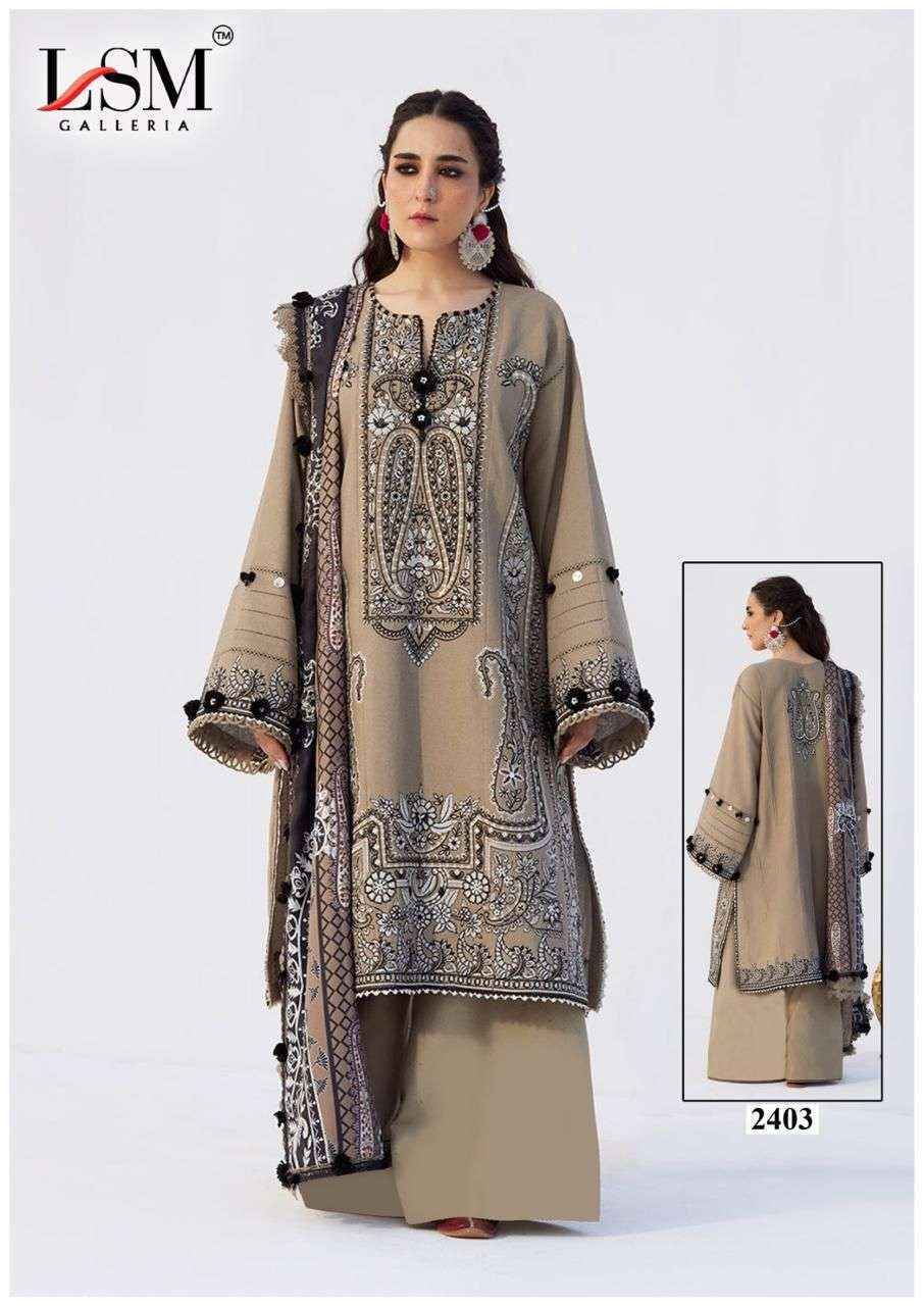 LSM Galleria Parian Dream Vol-24 Readymade Lawn Cotton Dress (6 pcs Catalogue)