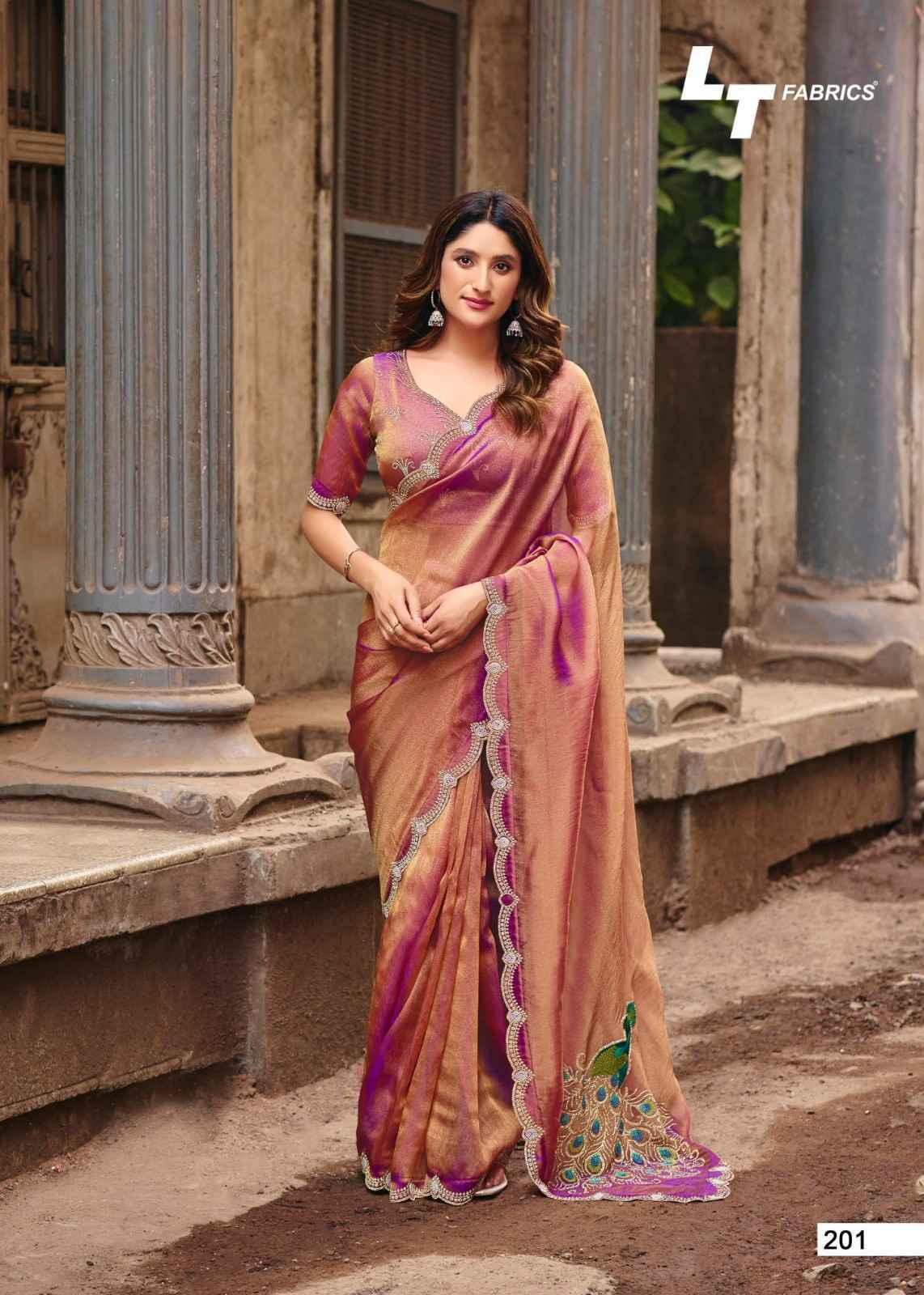 LT Fabrics Jimmy Vol-2 PN Cloud Saree (6 pcs Catalogue)
