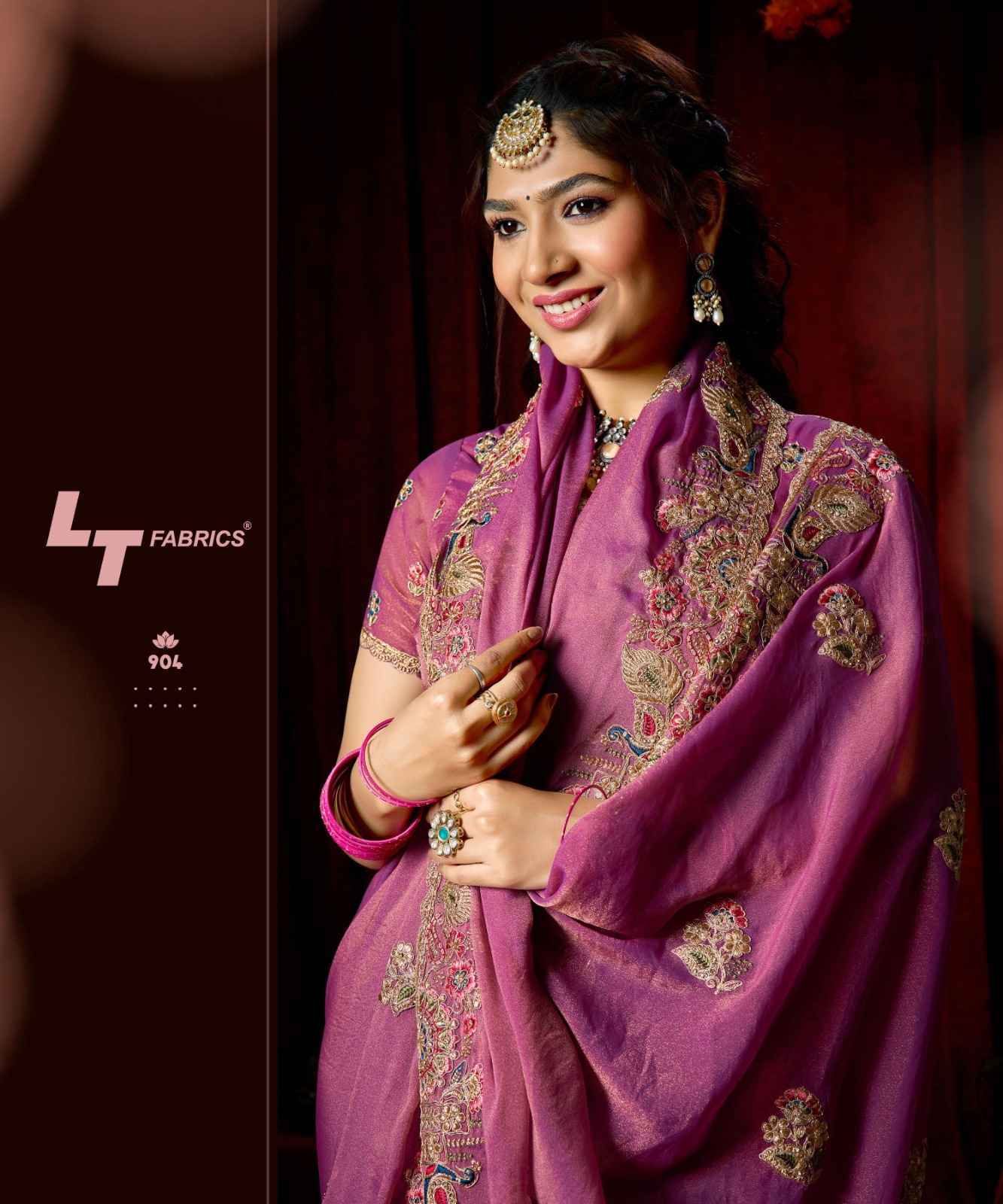 LT Fabrics Jimmy Vol-9 PN Cloud Saree (6 pcs Catalogue)