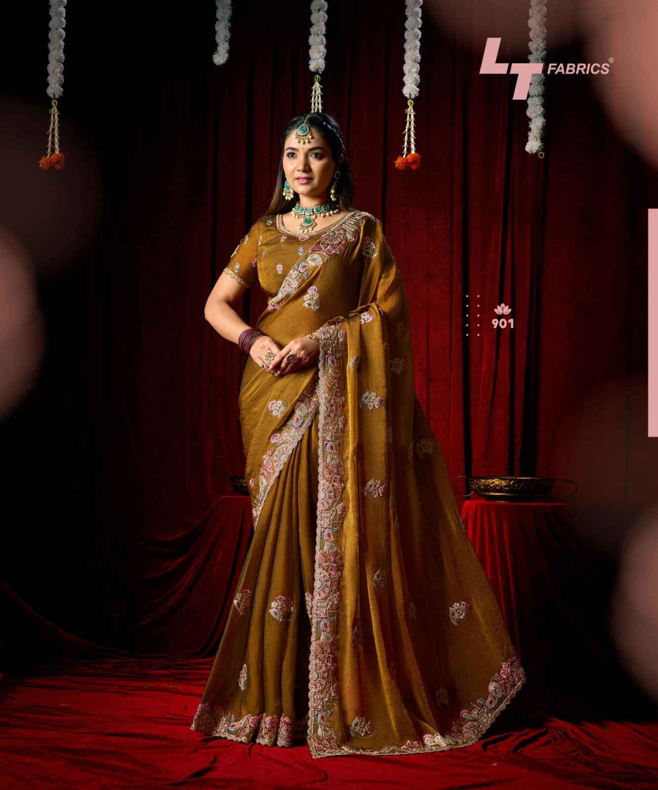 LT Fabrics Jimmy Vol-9 PN Cloud Saree (6 pcs Catalogue)