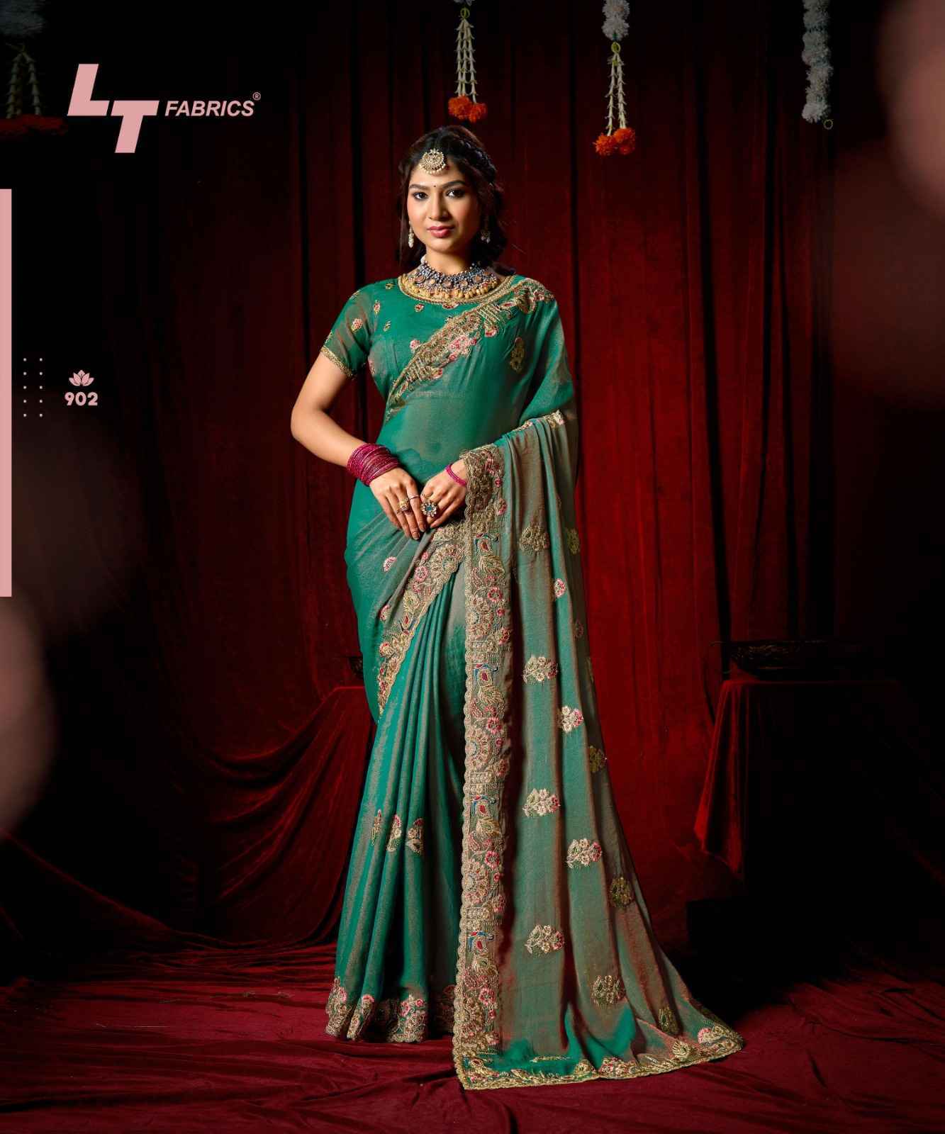 LT Fabrics Jimmy Vol-9 PN Cloud Saree (6 pcs Catalogue)