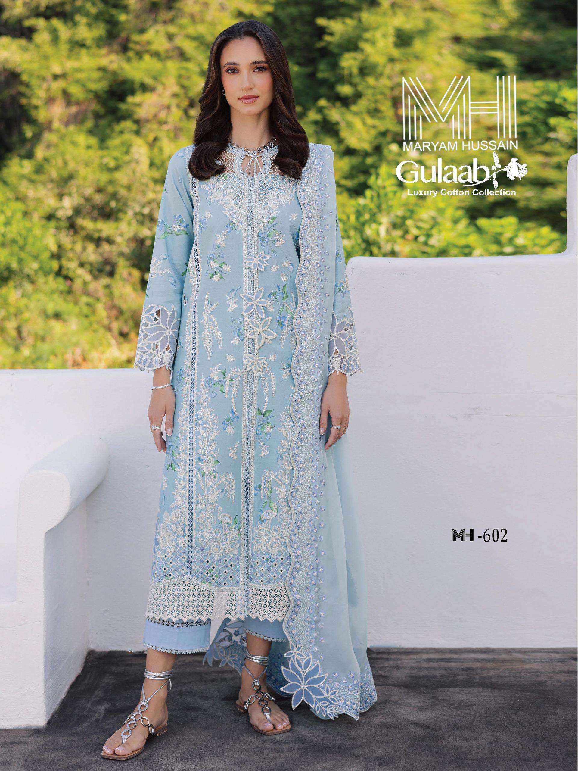 Maryam Hussain Gulaab Vol-6 Cotton Dress Material (6 pc Cataloge)