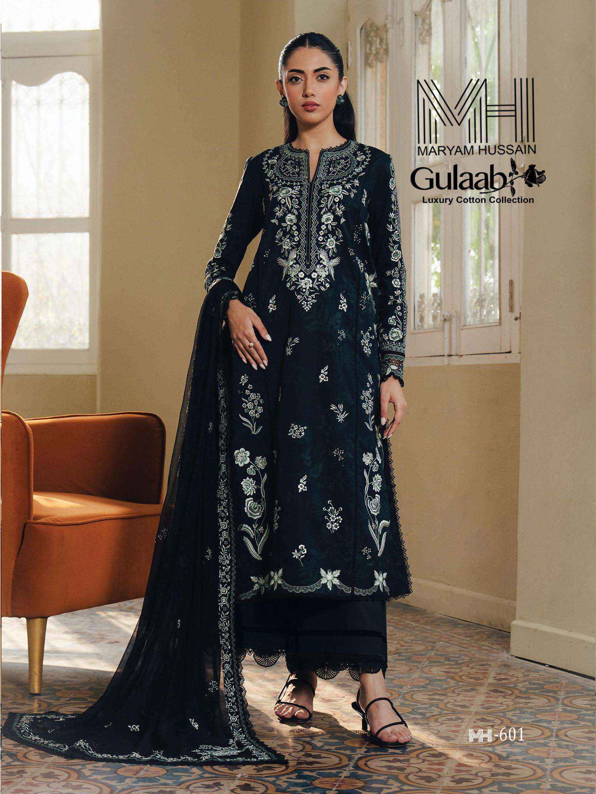 Maryam Hussain Gulaab Vol-6 Cotton Dress Material (6 pc Cataloge)
