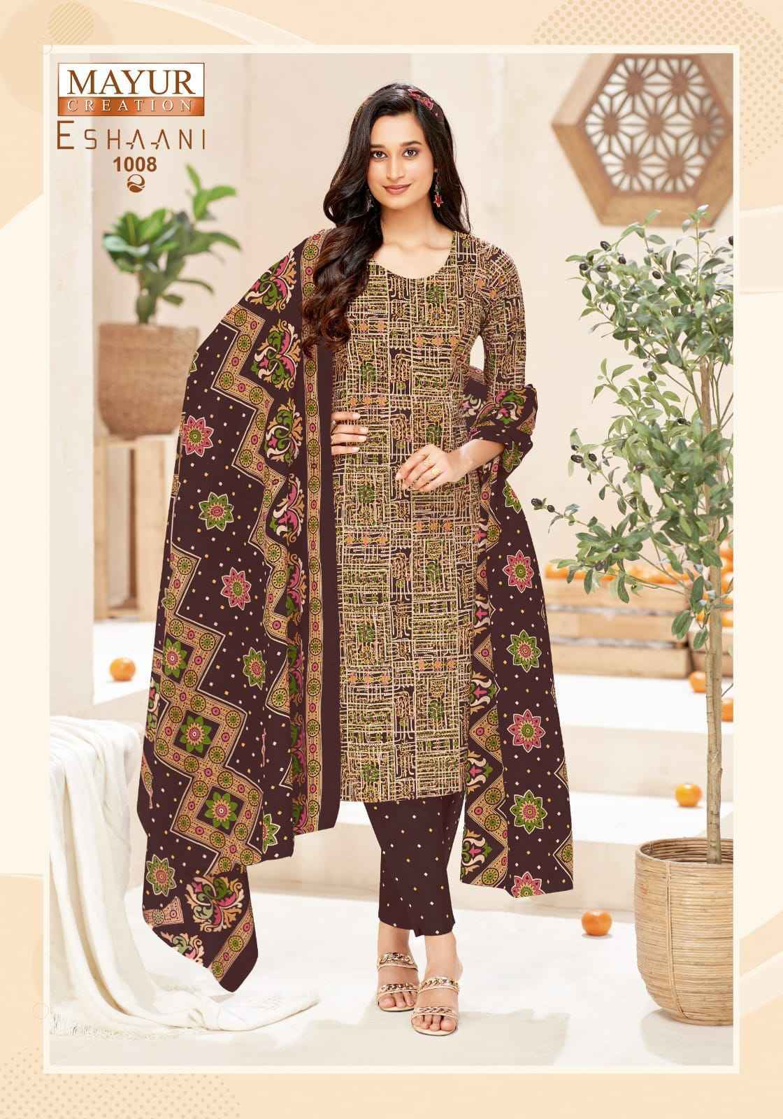 Mayur Creation Eshaani Cotton Dress Material (10 pcs Catalogue)
