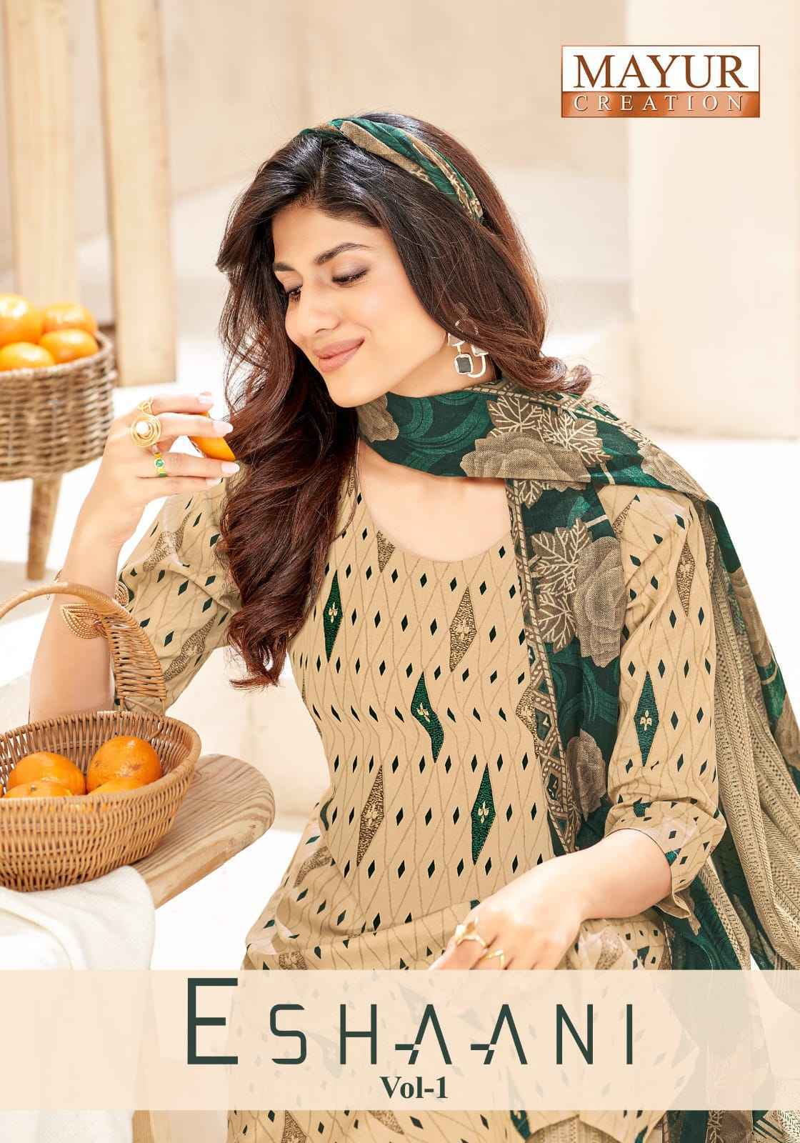 Mayur Creation Eshaani Cotton Dress Material (10 pcs Catalogue)