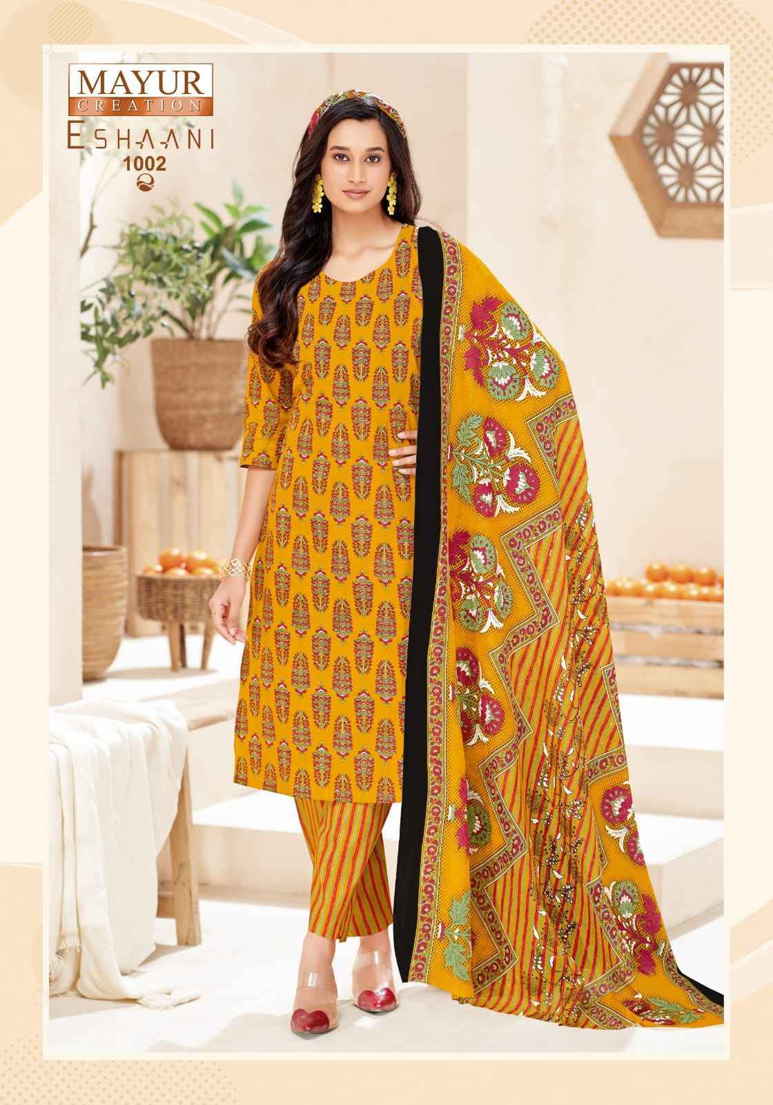 Mayur Creation Eshaani Cotton Dress Material (10 pcs Catalogue)