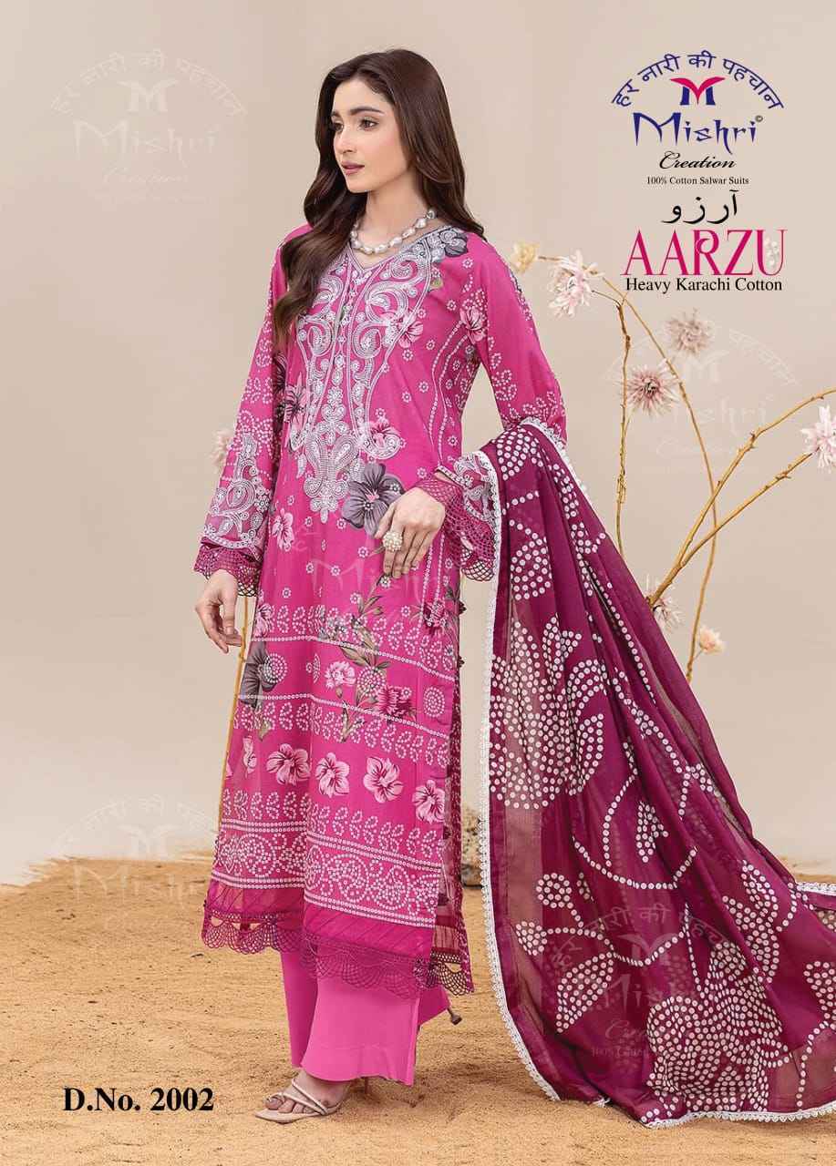 Mishri Creation Aarzu Vol-2 Cotton Dress Material (6 pcs Catalogue)
