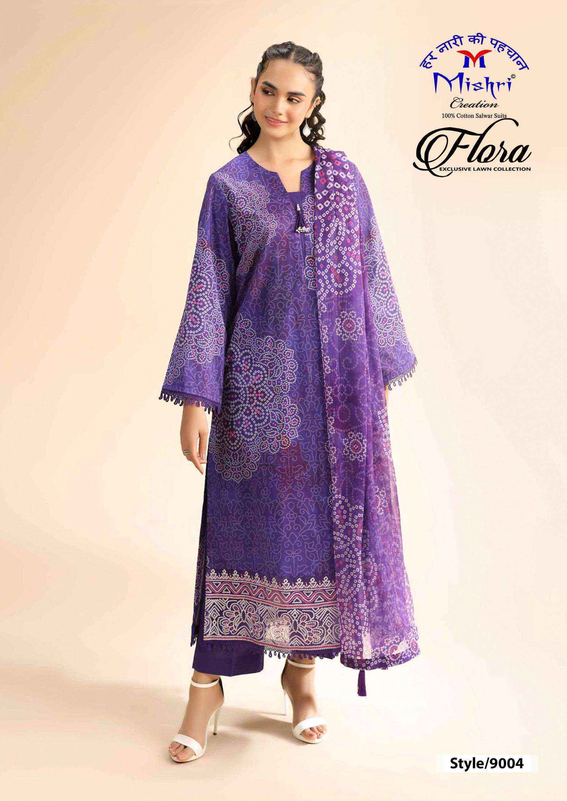 Mishri Creation Flora Vol-9 Lawn Cotton Dress Material (6 pcs Catalogue)