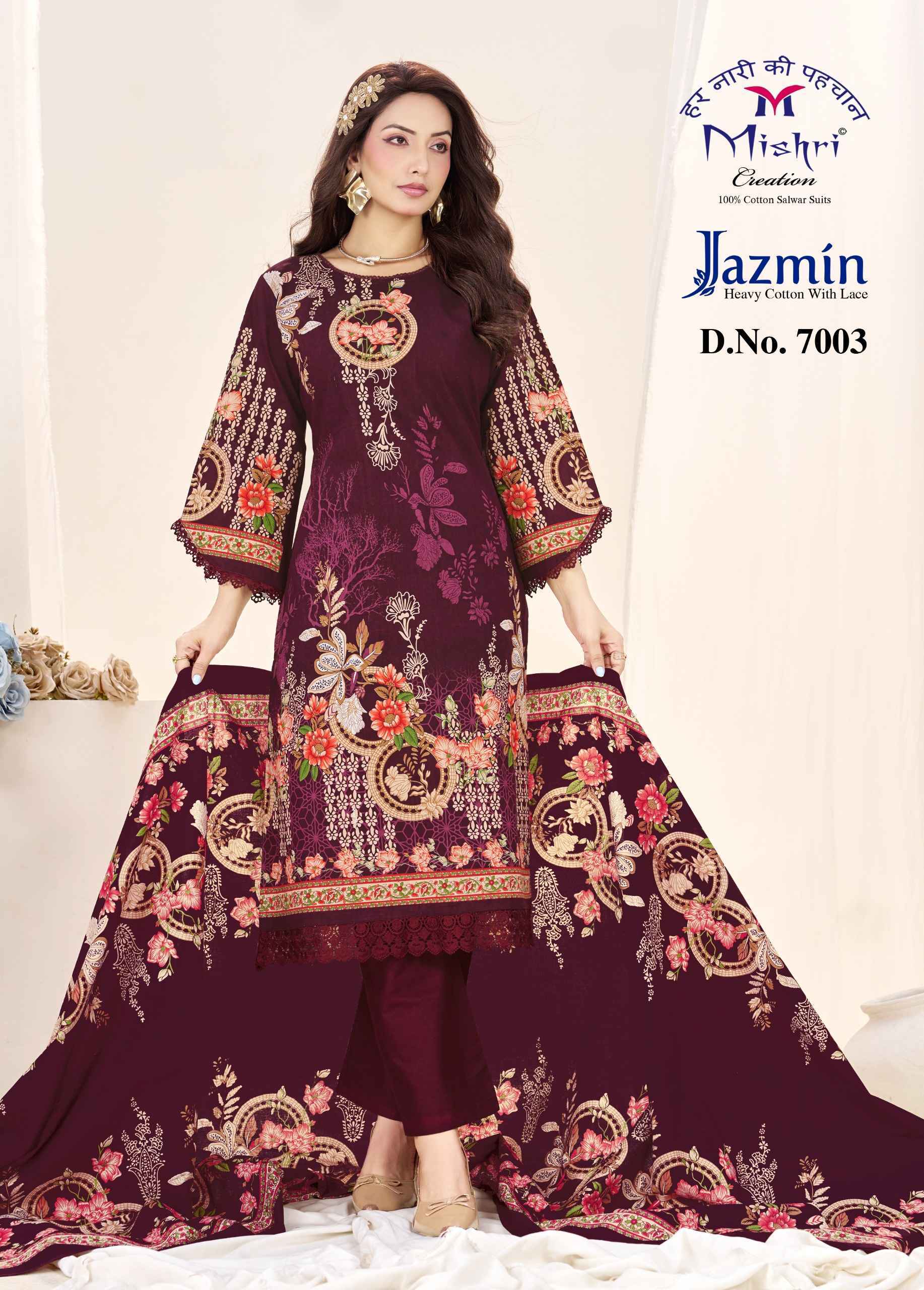 Mishri Creation Jazmin Vol-7 Cotton Dress Material (6 pcs Catalogue)