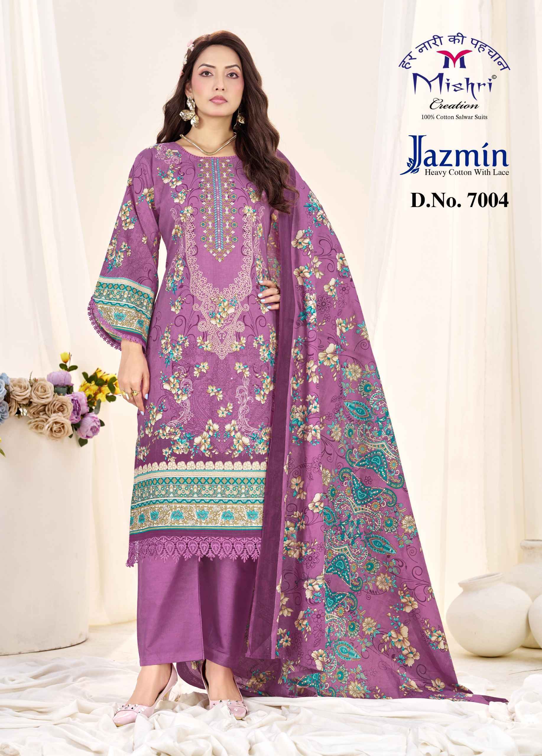 Mishri Creation Jazmin Vol-7 Cotton Dress Material (6 pcs Catalogue)