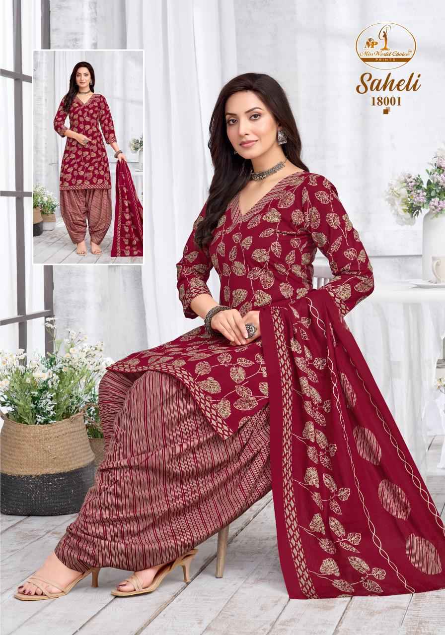 Miss World Choice Saheli Vol-18 Readymade Cotton Dress (10 pcs Catalogue)