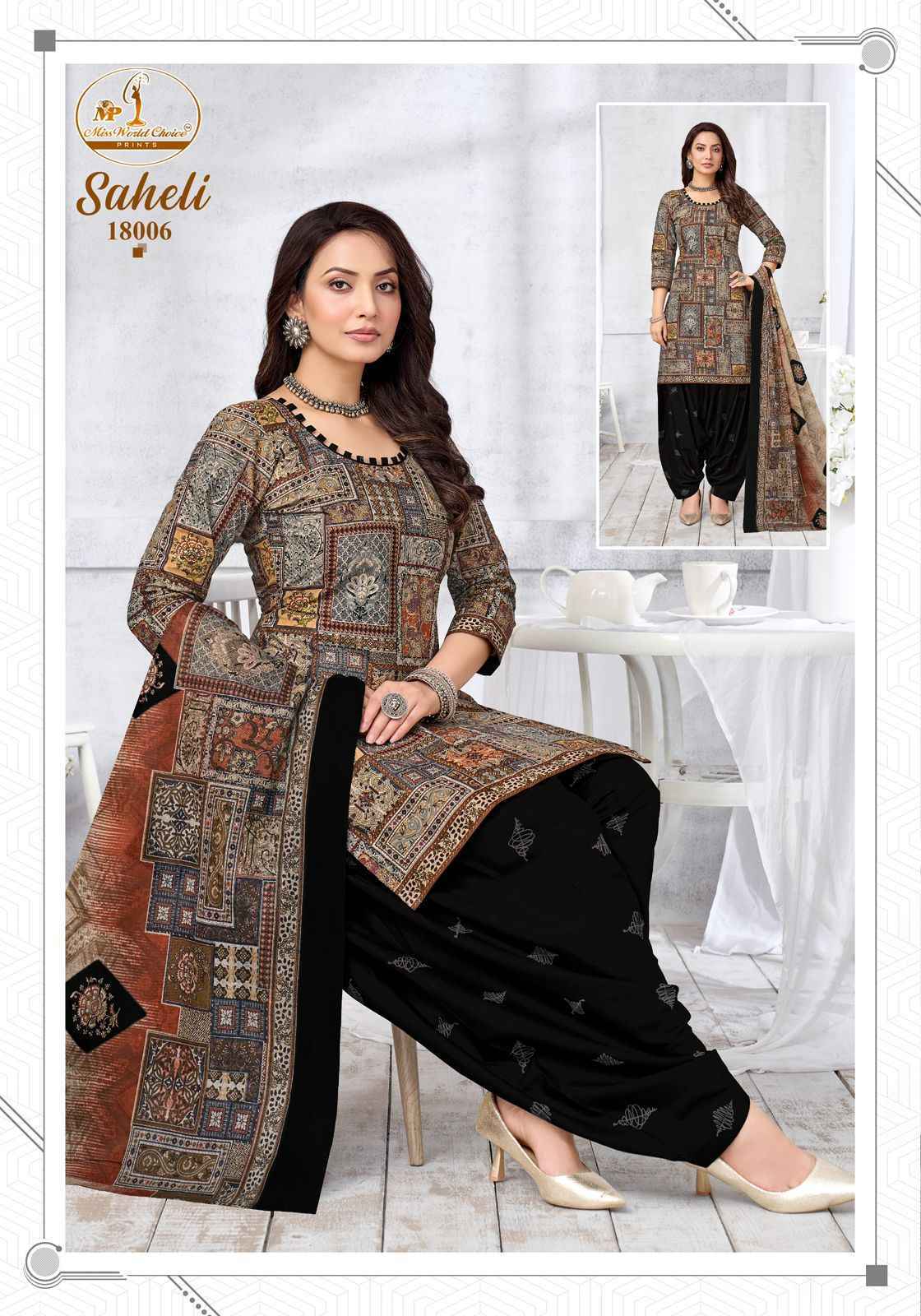 Miss World Choice Saheli Vol-18 Readymade Cotton Dress (10 pcs Catalogue)