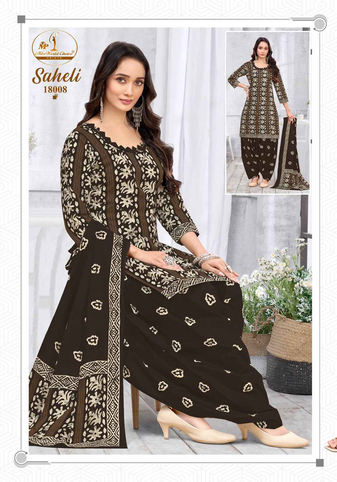 Miss World Choice Saheli Vol-18 Readymade Cotton Dress (10 pcs Catalogue)