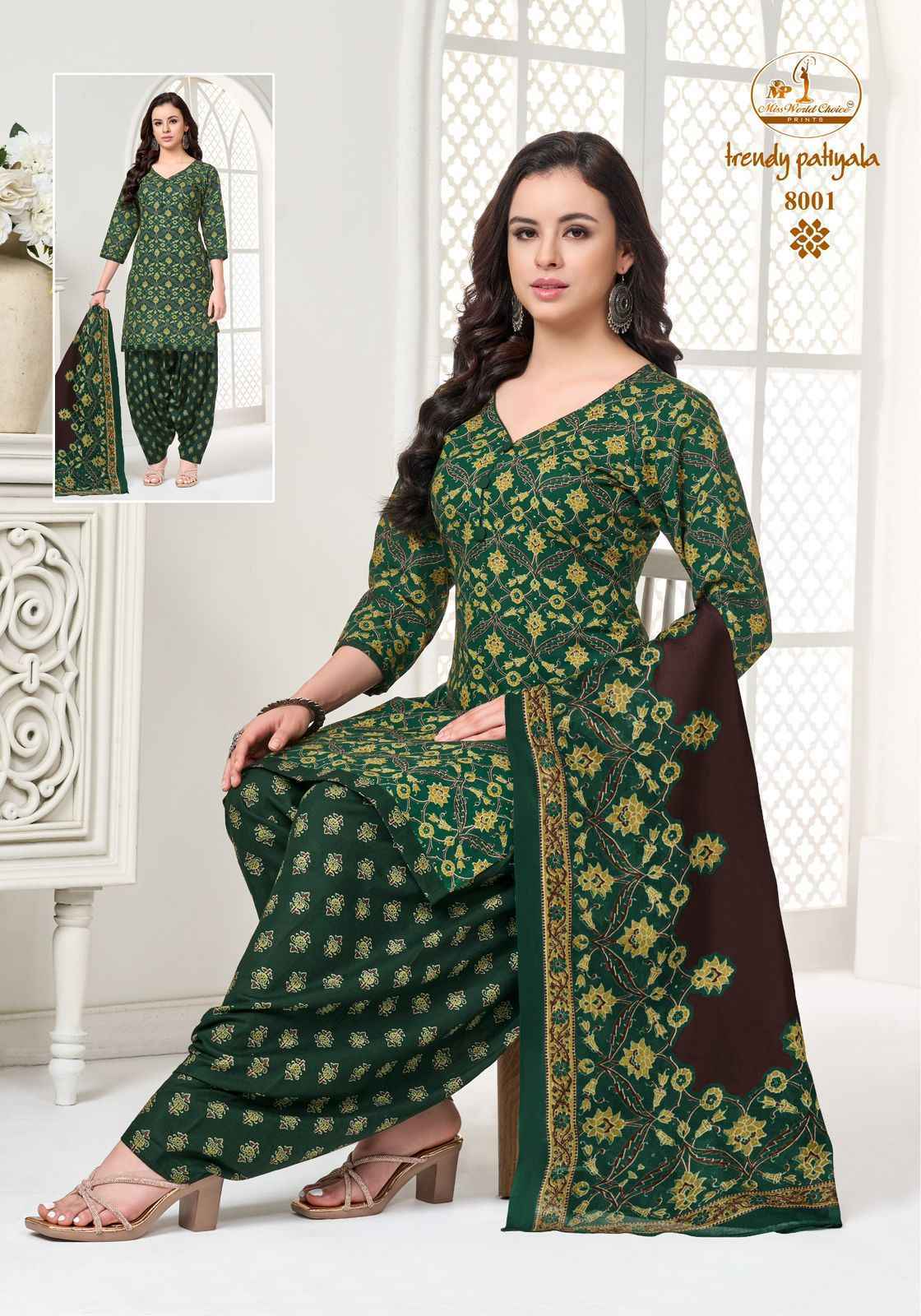 Miss World Choice Trendy Vol-8 Cotton Dress Material (10 pcs Catalogue)