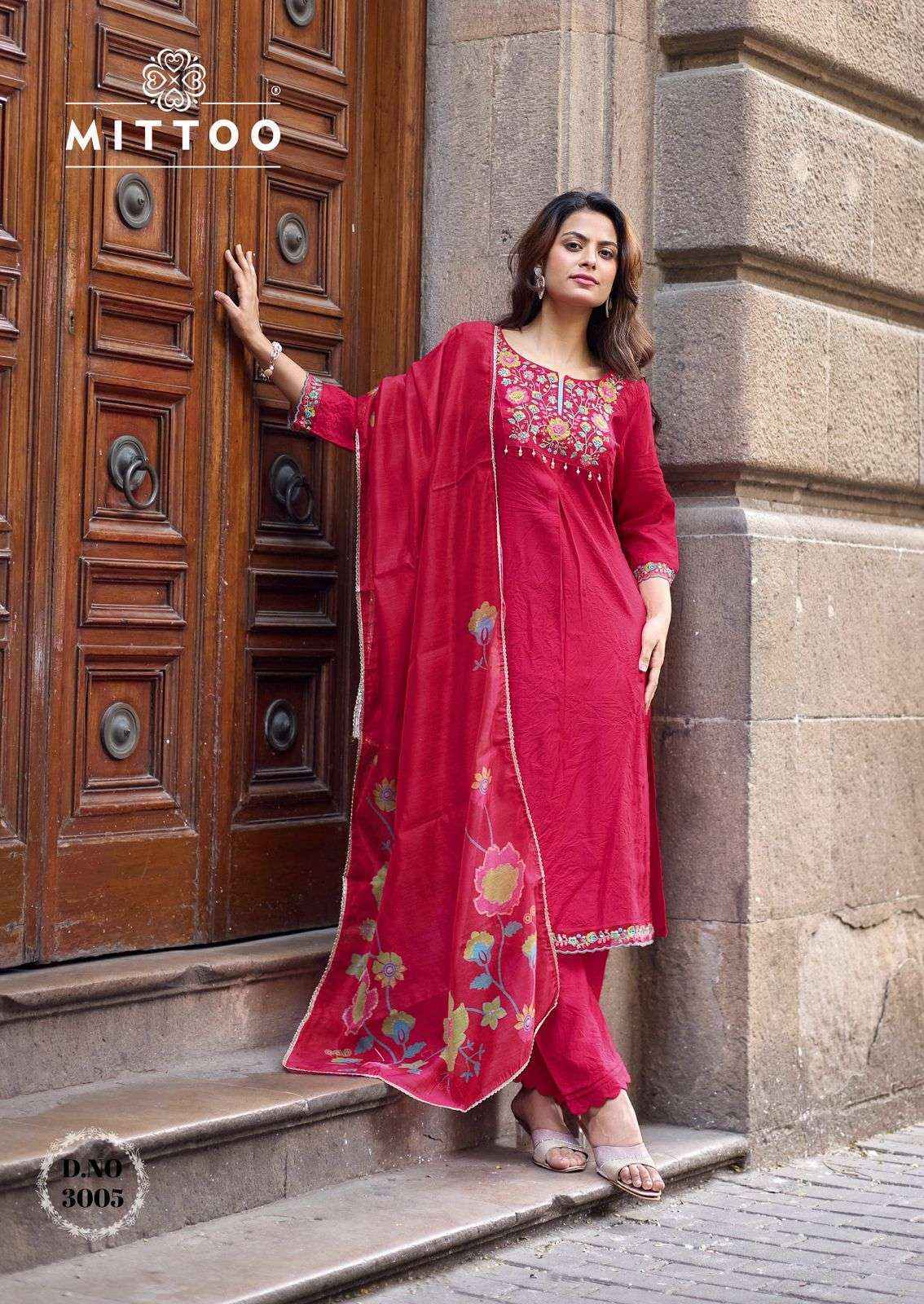 Mittoo Aarzoo Viscose Readymade Suit (6 pcs Catalogue)