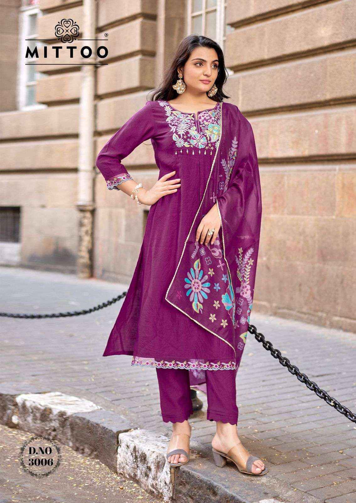 Mittoo Aarzoo Viscose Readymade Suit (6 pcs Catalogue)