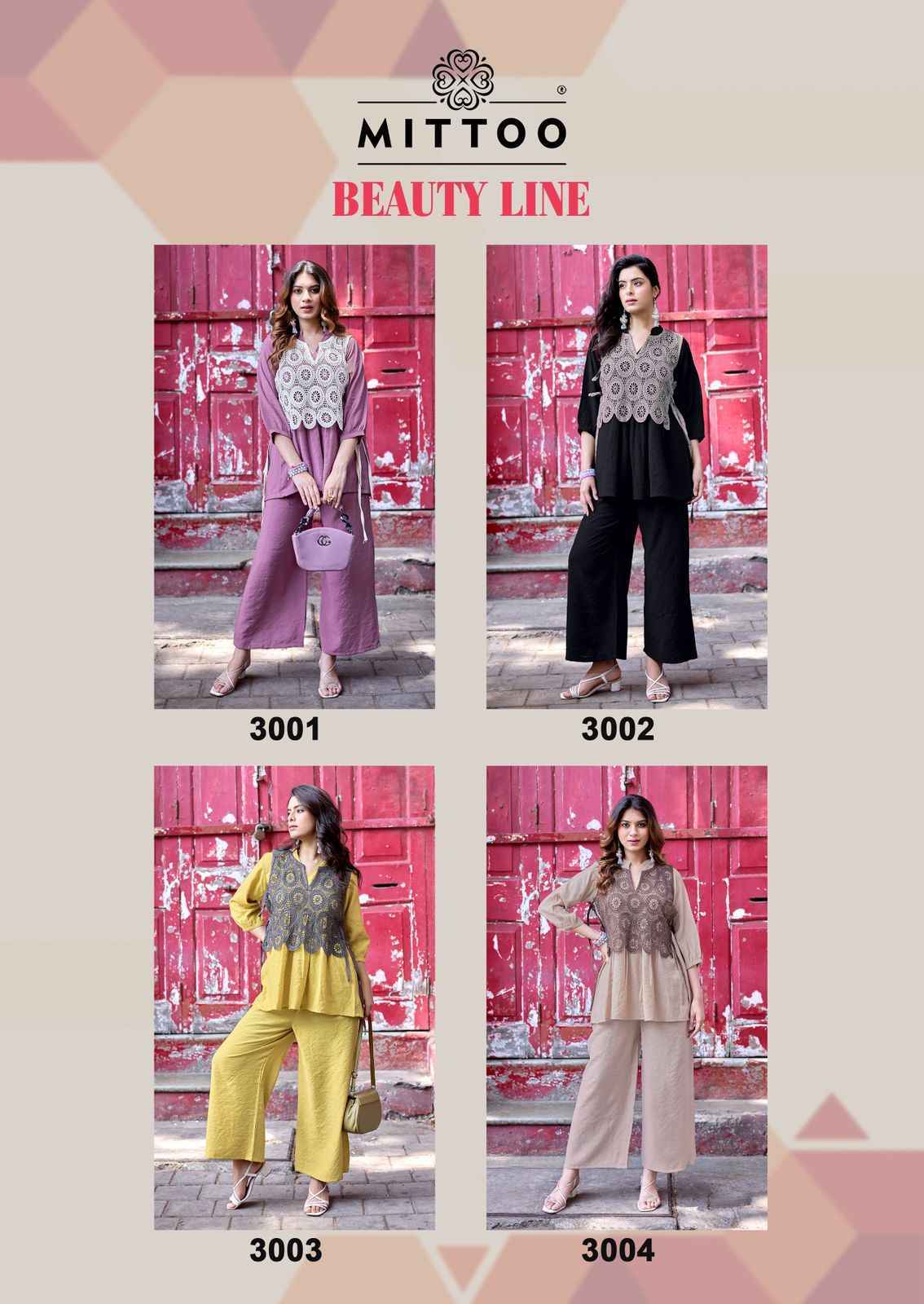Mittoo Beauty Line Viscose Readymade Suit (4 pcs Catalogue)