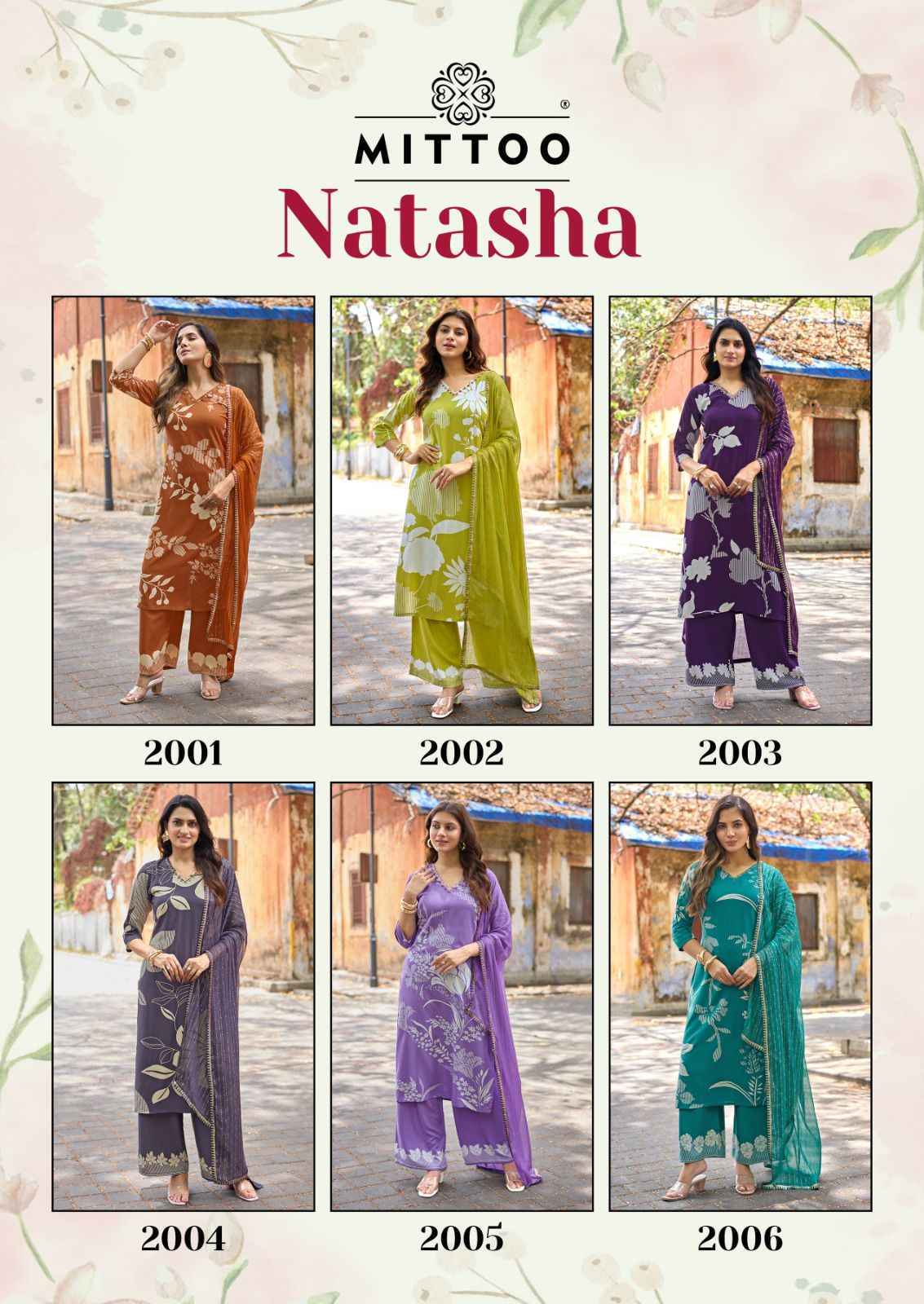 Mittoo Natasha Rayon Readymade Suit (6 pcs Catalogue)