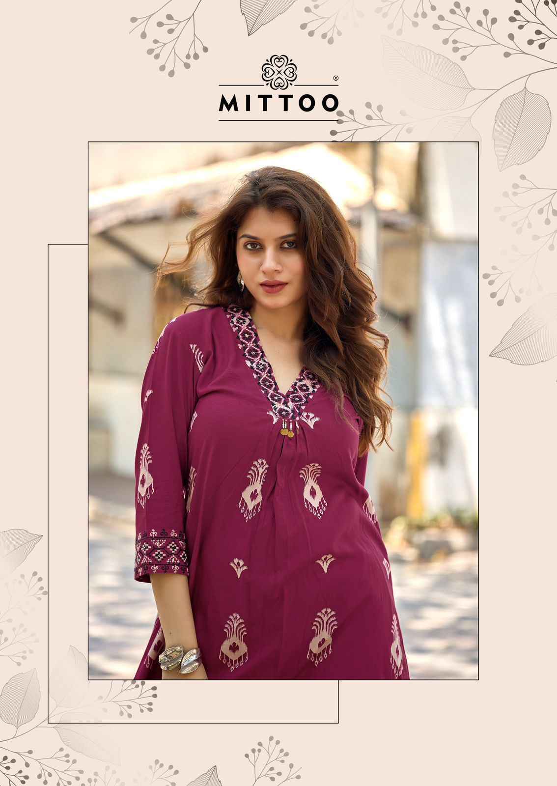 Mittoo Vitara Vol-2 Rayon Top With Bottom (5 pcs Catalogue)