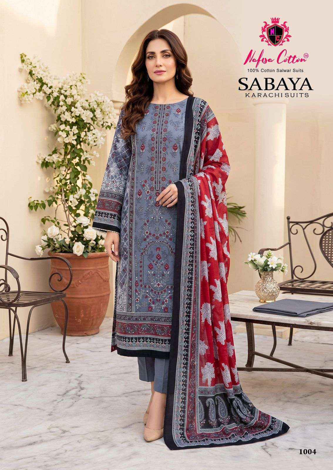 Nafisa Cotton Sabaya Cotton Dress Material (6 Pc Cataloge)