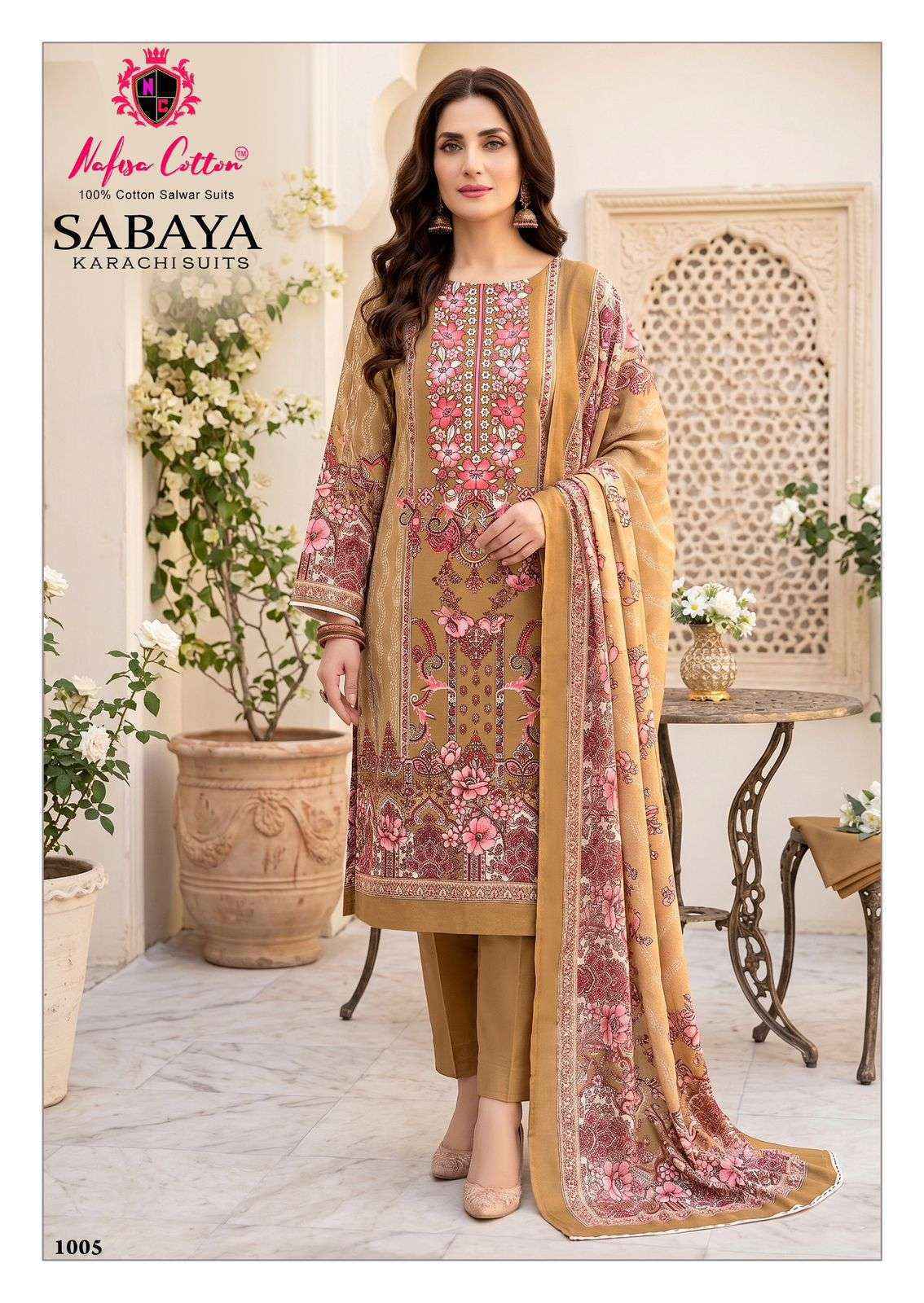 Nafisa Cotton Sabaya Cotton Dress Material (6 Pc Cataloge)