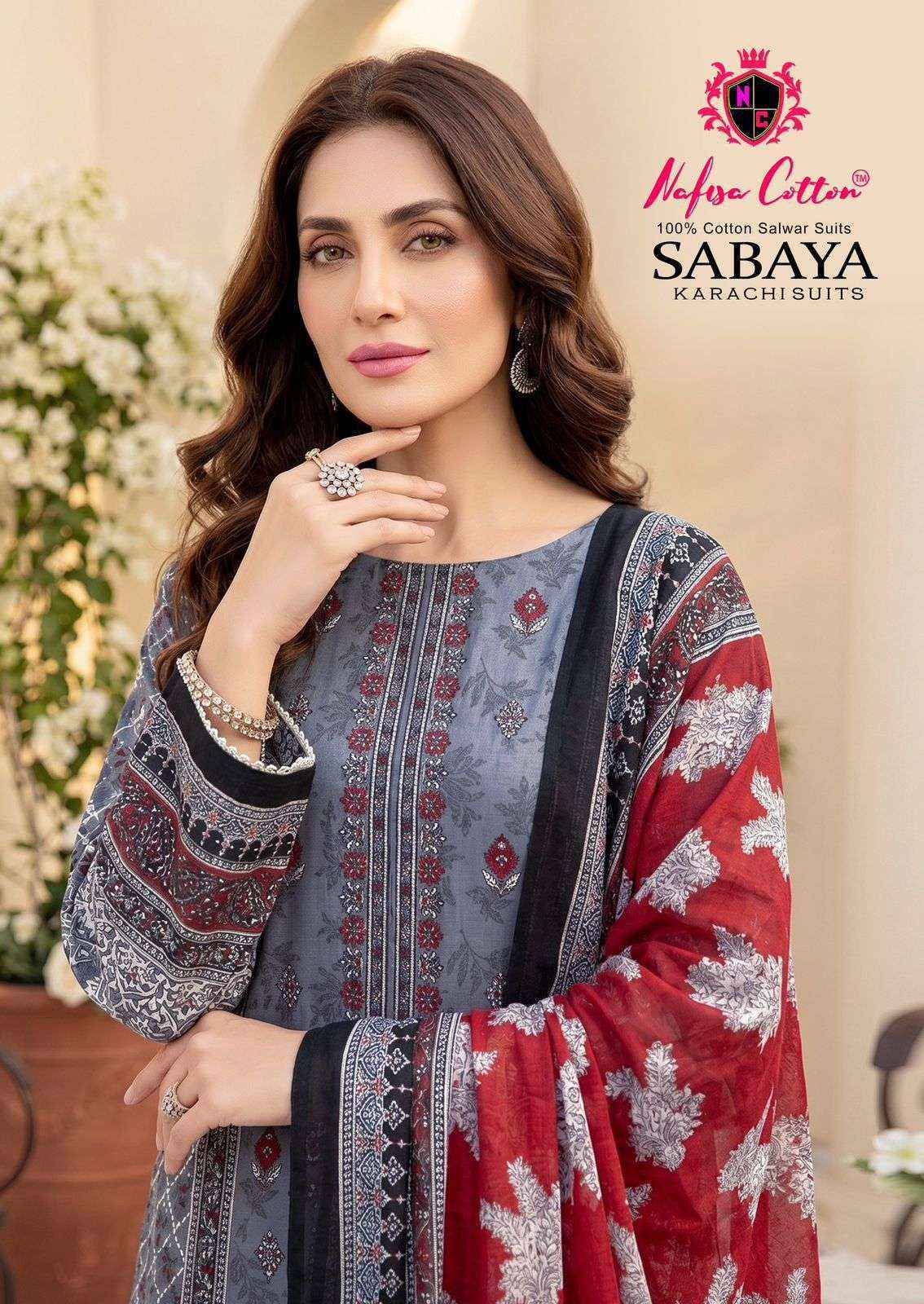 Nafisa Cotton Sabaya Cotton Dress Material (6 Pc Cataloge)