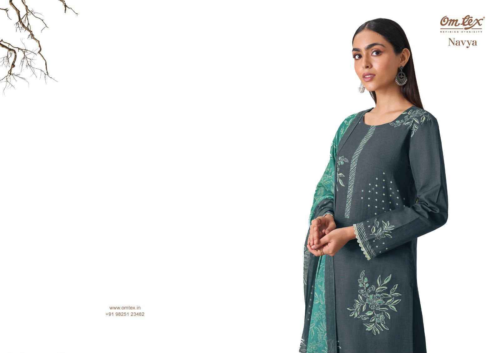 Omtex Navatmani Mal Chanderi Silk Dress Material (3 Pc Catalouge)