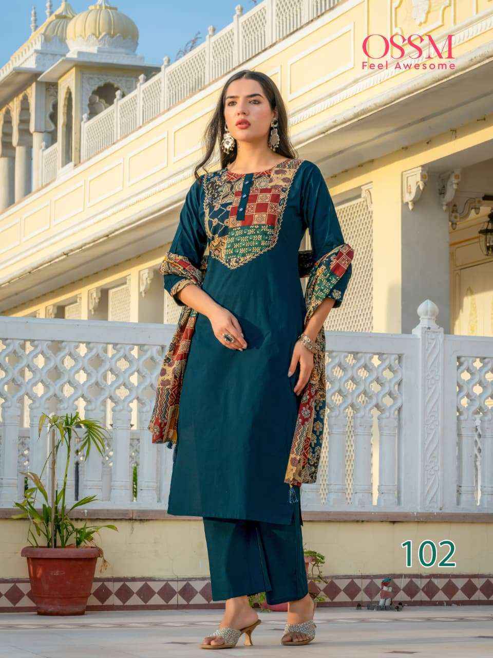 Ossm Mahek Vol-2 Cotton Readymade Suit (6 pcs Catalogue)
