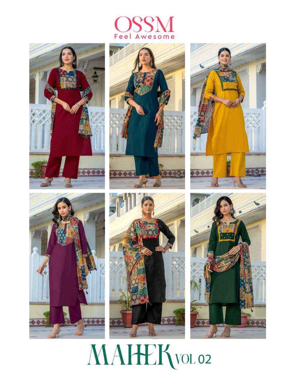 Ossm Mahek Vol-2 Cotton Readymade Suit (6 pcs Catalogue)