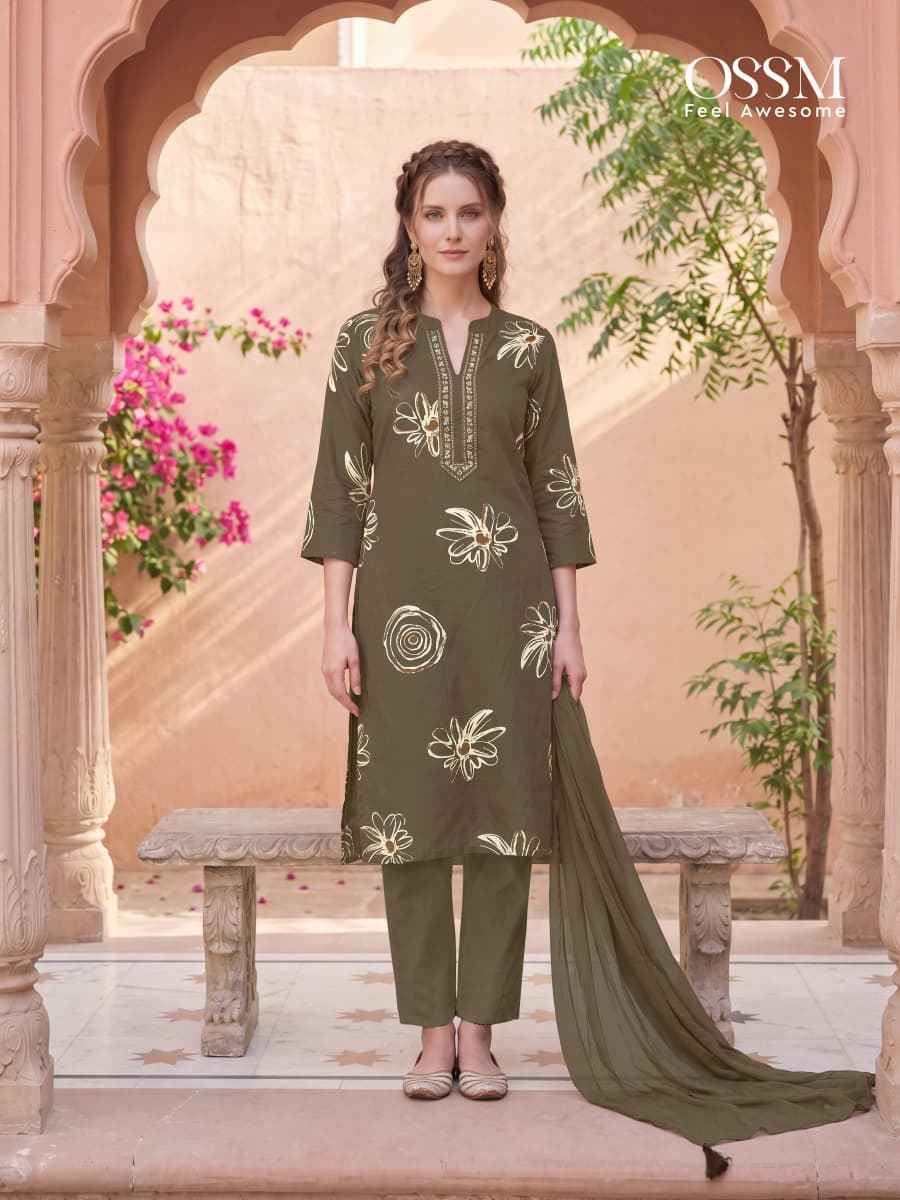 Ossm Mahima Vol-2 Reyon Readymade Suit (6 pcs Catalogue)