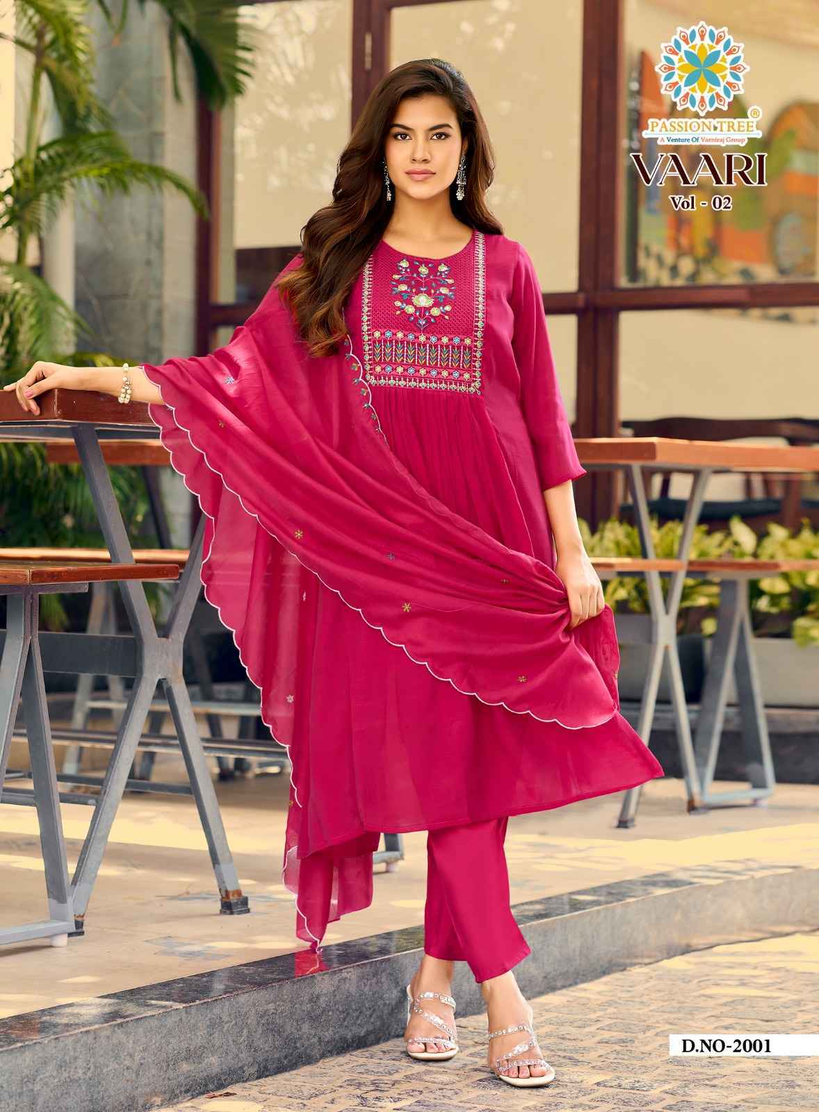 Passion Tree Vaari Vol-2 Mal Readymade Suit (6 pcs Catalogue)