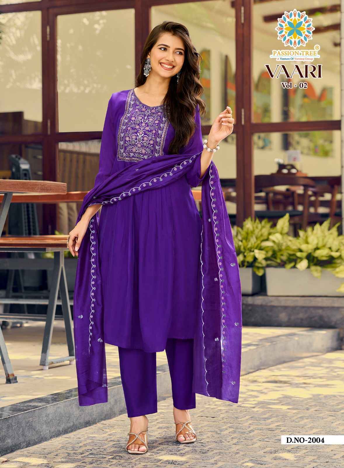 Passion Tree Vaari Vol-2 Mal Readymade Suit (6 pcs Catalogue)