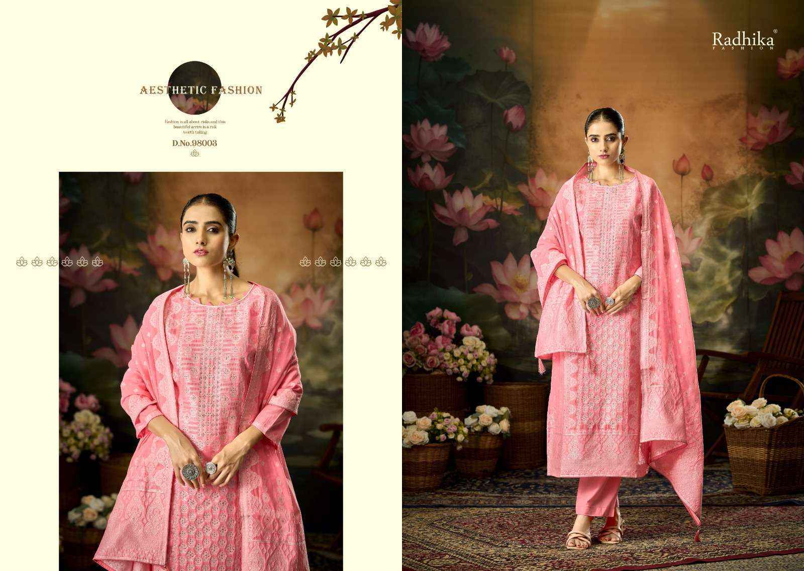 Radhika Fashion Azara Banarashi Adah Vol-12 Cotton Dress Material (6 pcs Catalogue)