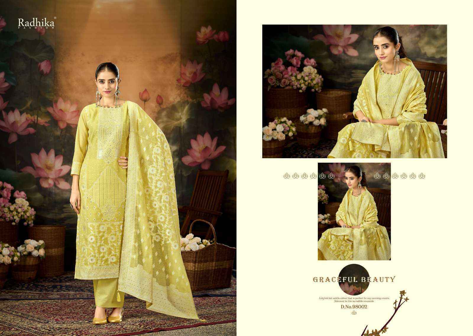 Radhika Fashion Azara Banarashi Adah Vol-12 Cotton Dress Material (6 pcs Catalogue)