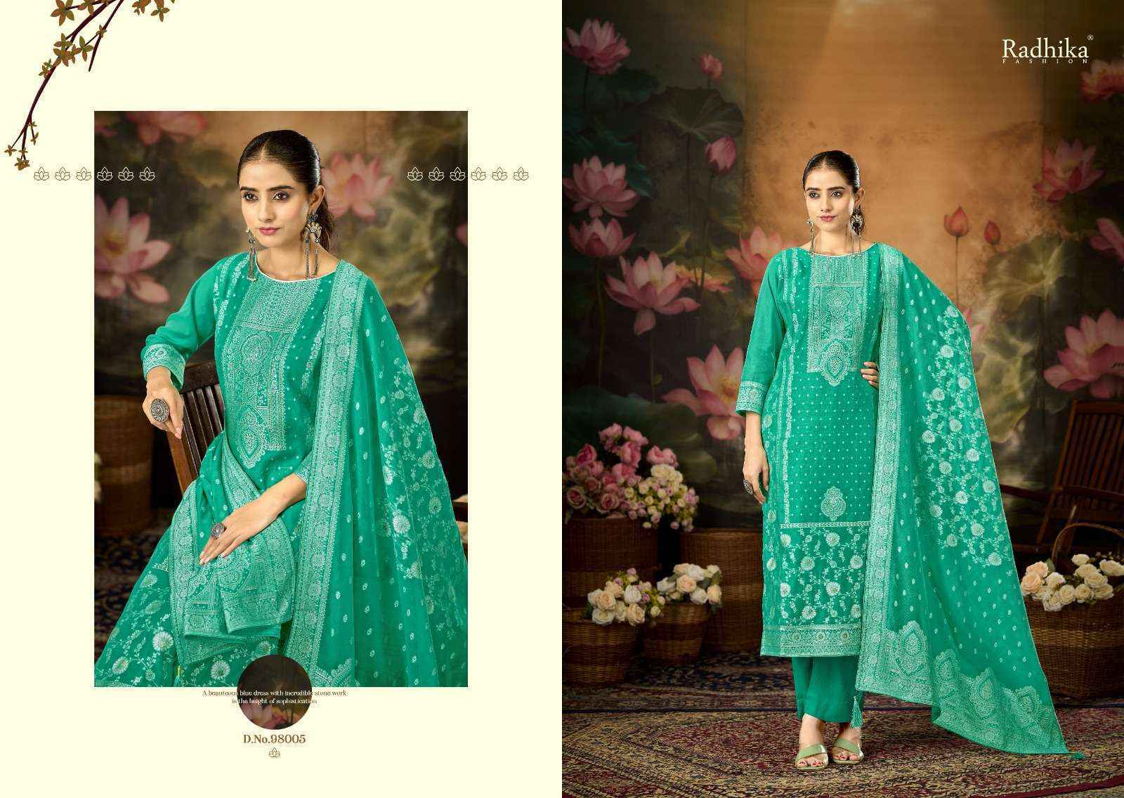 Radhika Fashion Azara Banarashi Adah Vol-12 Cotton Dress Material (6 pcs Catalogue)
